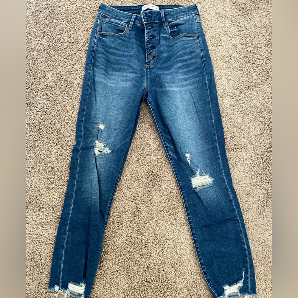 Abercrombie & Fitch High Rise Blue Jeans